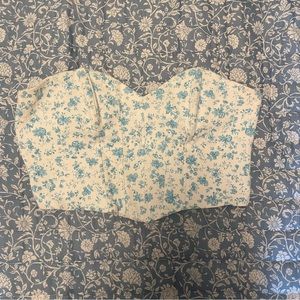 Zara floral corset top